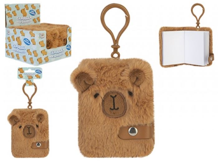 CAPIBARA Mini quaderno c/bagclip 6x9cm In espo da 12pz…x12…x72